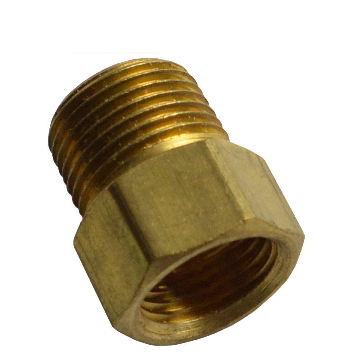 3/8" NPT Female To 1/4" NPT Male Brass Adapter – Heavy Duty, Made In USA