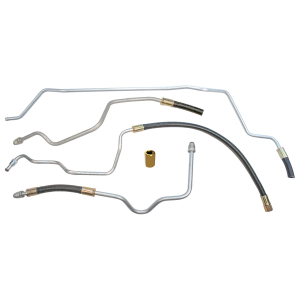 1981-87 Chevrolet/GMC Truck 2WD Standard Cab FI with Rubber Hose Dual-Tank 3/8" Main Fuel Lines 4pc, Stainless