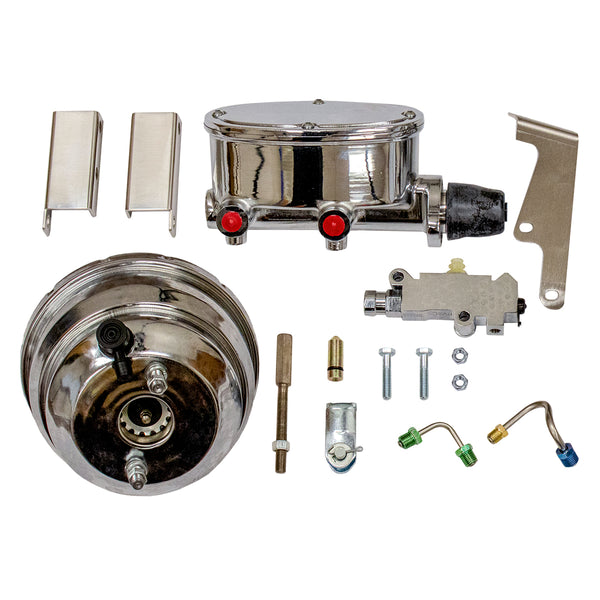 1958-64 Chevrolet Full size Car Disc Brake Conversion Chrome Upper Booster Kit