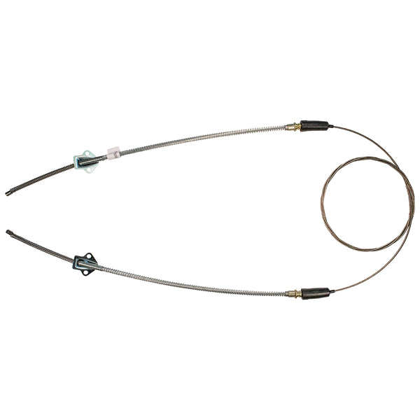 1959 Pontiac Catalina Rear Parking Brake Cable (1 Cable-loop) Plug-in, Bolt-on, has Brackets, OE Steel