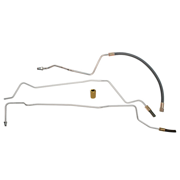 1981-87 Chevrolet GMC Truck 2WD Standard Cab FI with Rubber Hose Dual-Tank 5/16" Fuel Return Lines 3pc, OE Steel