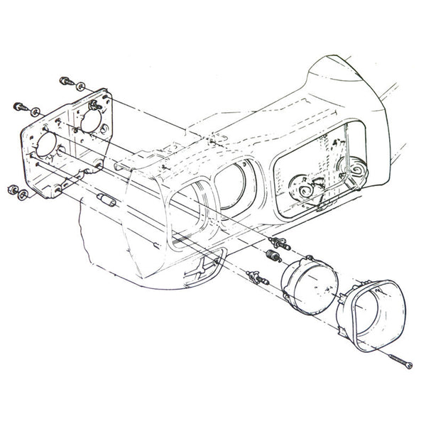 1960-80 GM Headlight Trim Screw 12pc