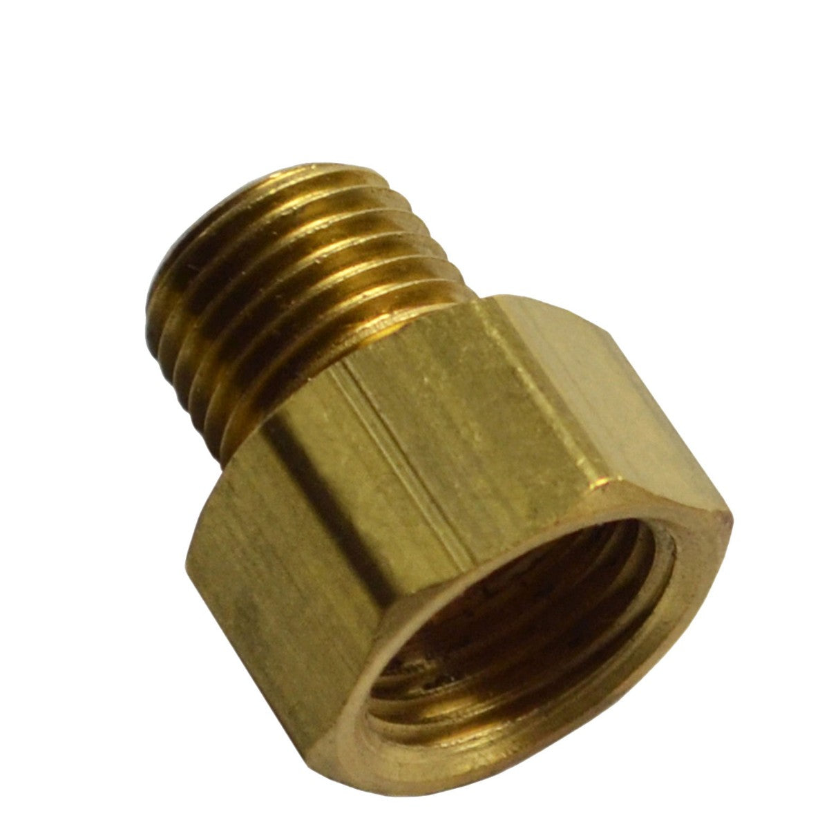 Brass Adapter Male 1/4" Pipe To Female 5/8"-18 Inverted Flare
