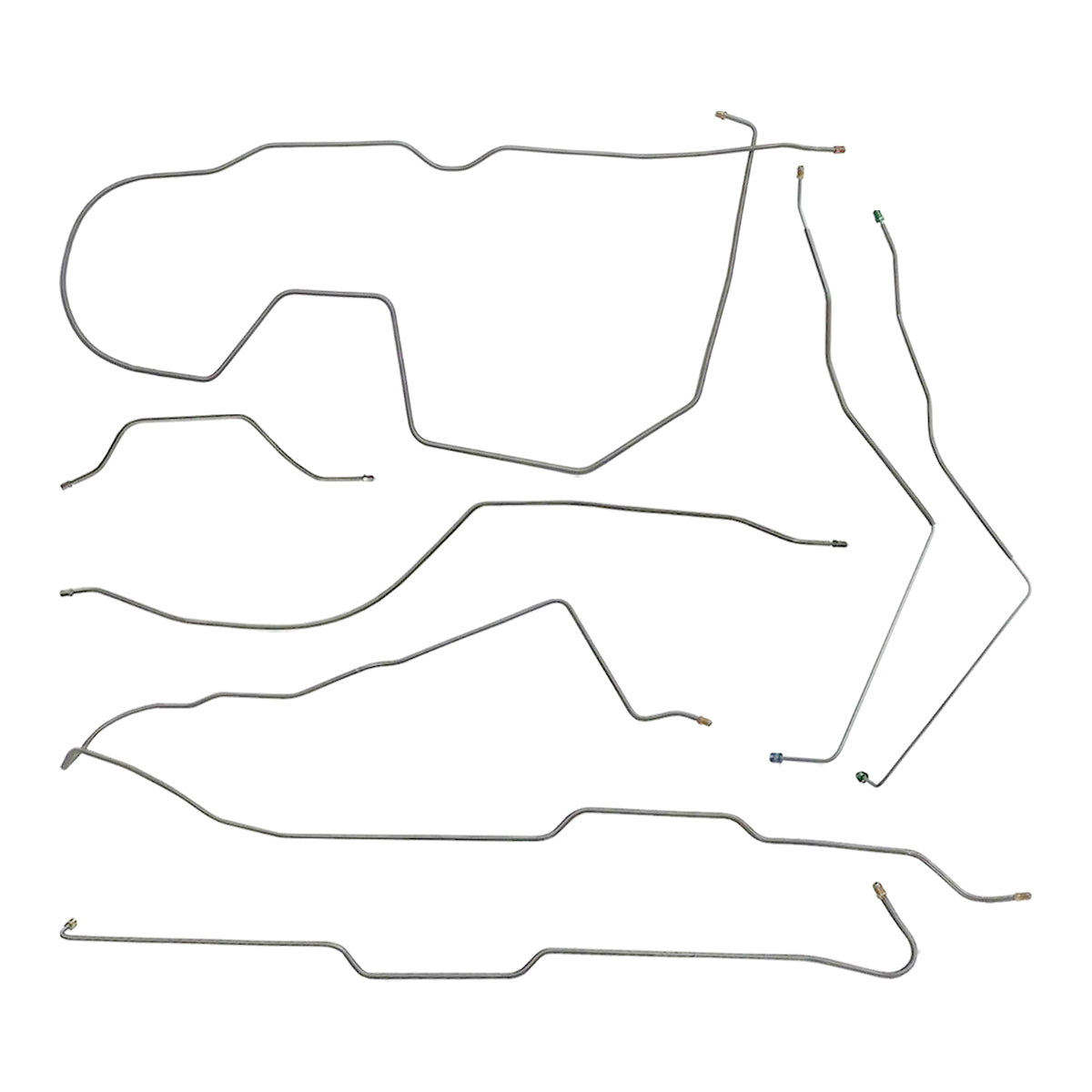 1981-83 American Motors Eagle 4WD Complete Brake Line Kit 9pc, OE Steel