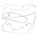 1971-72 American Motors Javelin Power Drum Brake Line Kit 8pc, OE Steel