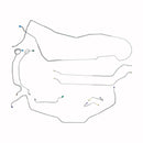 1967 Austin Mini Brake Line Kit 7pc, OE Steel