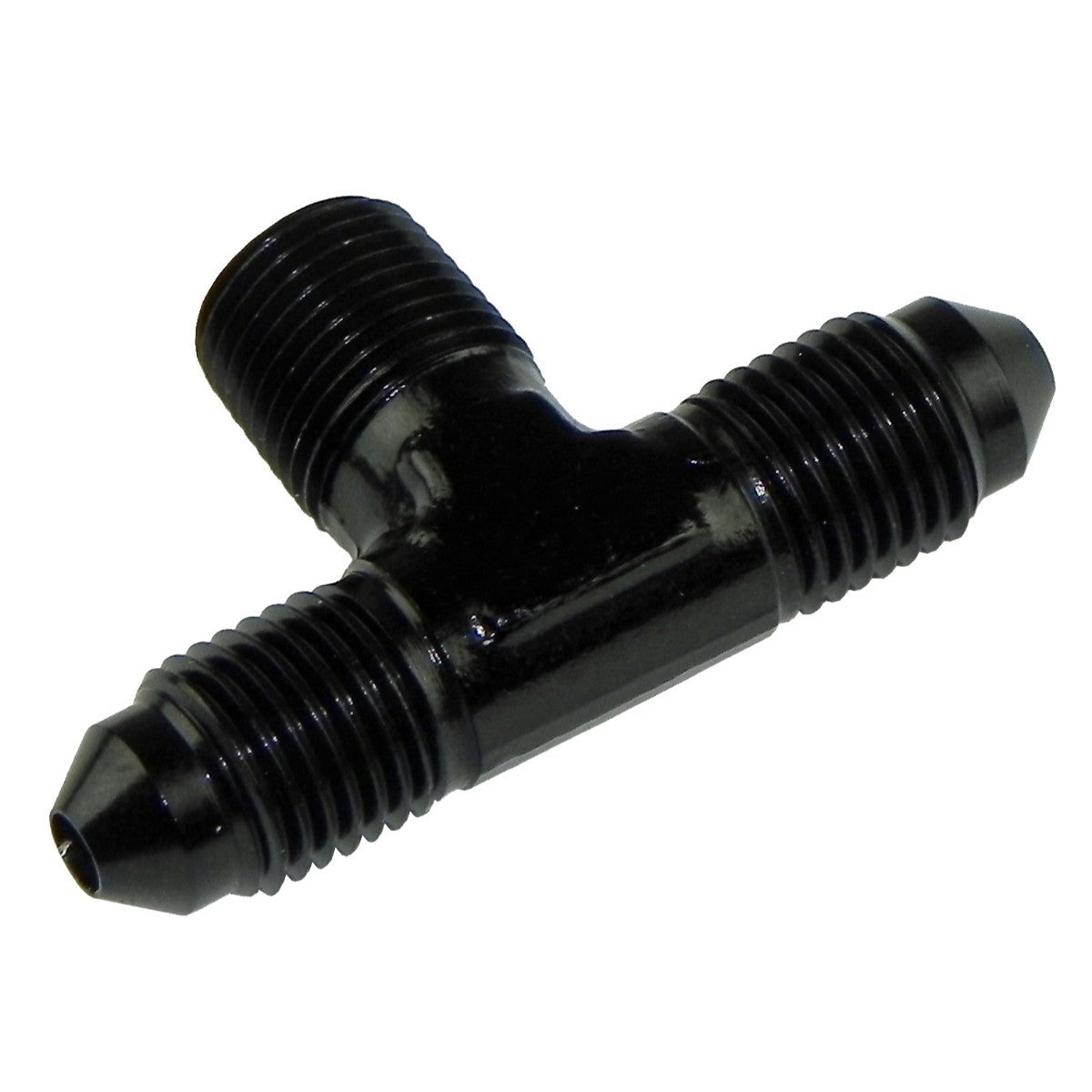1/8 Pipe to -3AN Tee Black
