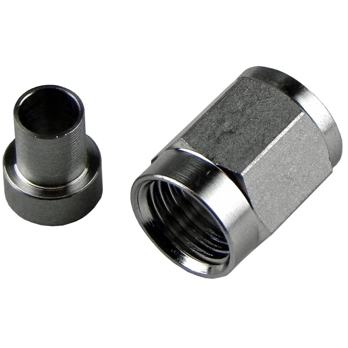 -6AN Stainless Nut & Sleeve