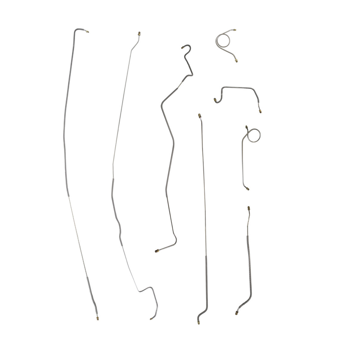 1960 Buick Electra/225 126.3" WB Power Drum Brake Line Kit 7pc, OE Steel