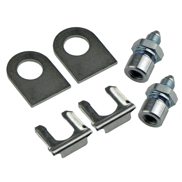 Bracket Kit for Front Hose Connection 1/4" Brake Line to 3an Male