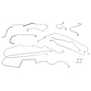 2000-05 Buick Century Rear Drums w/ABS Complete Brake Line Kit (w/o Flex) 11pc, OE Steel