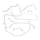 1970 Buick Skylark GS Convertible Power Disc Complete Brake Line Kit 8pc, OE Steel