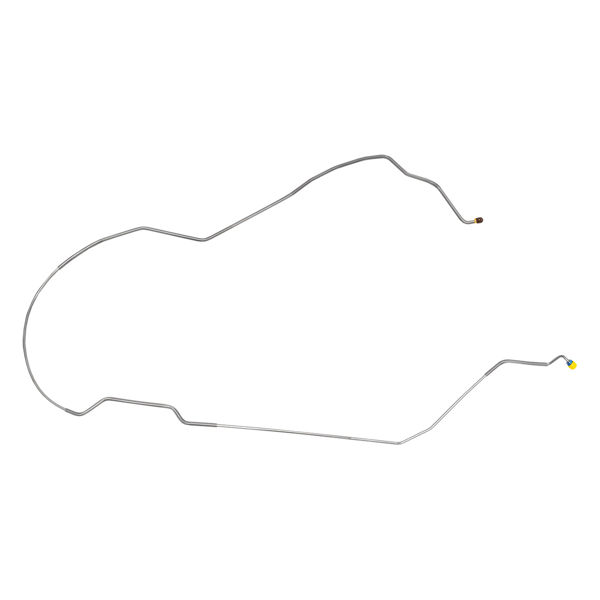 1971-72 Buick Skylark/GS Hardtop Disc (Only) 1/4" F to R Brake Line 1pc, OE Steel