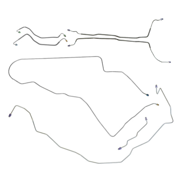 1976-77 Buick Century/Regal/GS Manual Disc Complete Brake Line Kit 7pc OE Steel