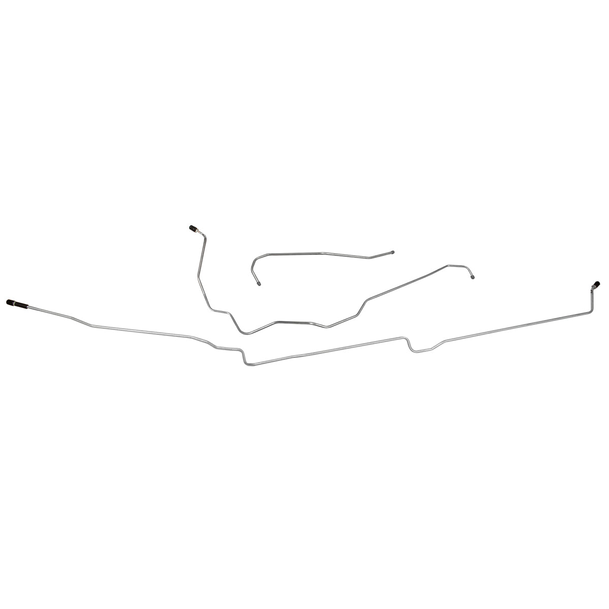 1985-87 Buick Grand National T-Type FI V6 Turbo (DS Routing) 3/8" Main Fuel Line 3pc, OE Steel