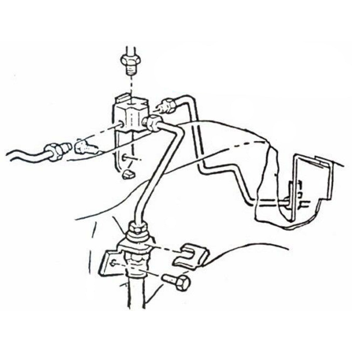 1964-65 GM A-body Stock Single-Reservoir Master Cylinder Brake Distribution Block