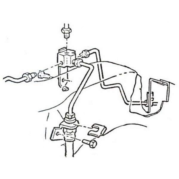 1964-65 GM A-body Stock Single-Reservoir Master Cylinder Brake Distribution Block