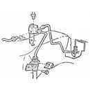 1964-65 GM A-body Stock Single-Reservoir Master Cylinder Brake Distribution Block