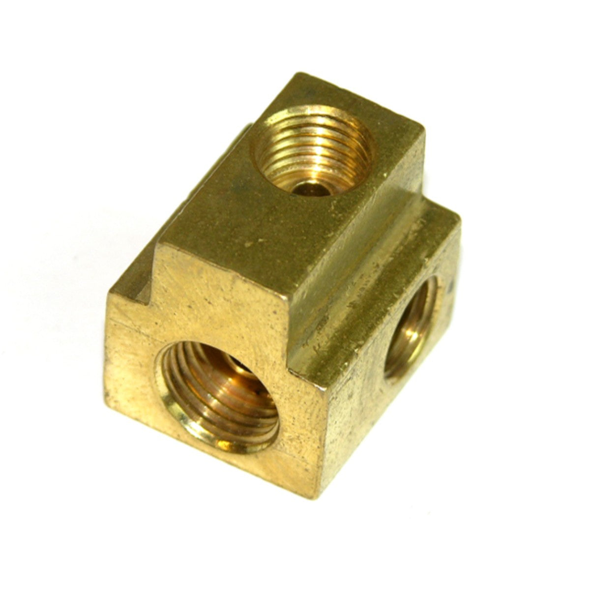 1966 GM Full-Size Car Single-Reservoir Master Cylinder Drum Brakes Distribution Block (No Bracket)
