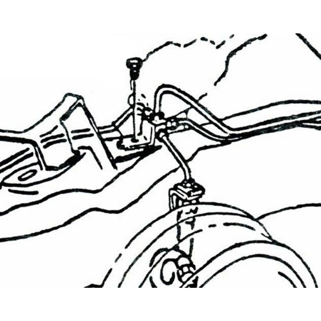 1966 Chevrolet Corvette Single-Reservoir Master Cylinder Brake Distribution Block