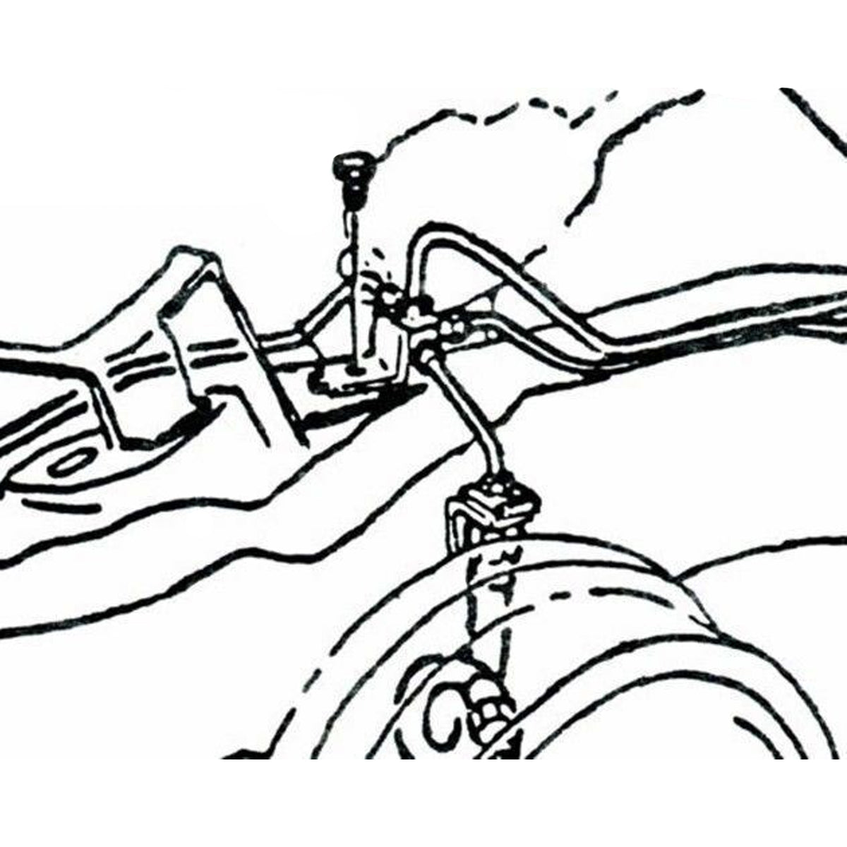 1966 Chevrolet Corvette Single-Reservoir Master Cylinder Brake Distribution Block