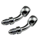 -3AN to 7/16 Banjo 35 Degree Angled Fitting, Pair