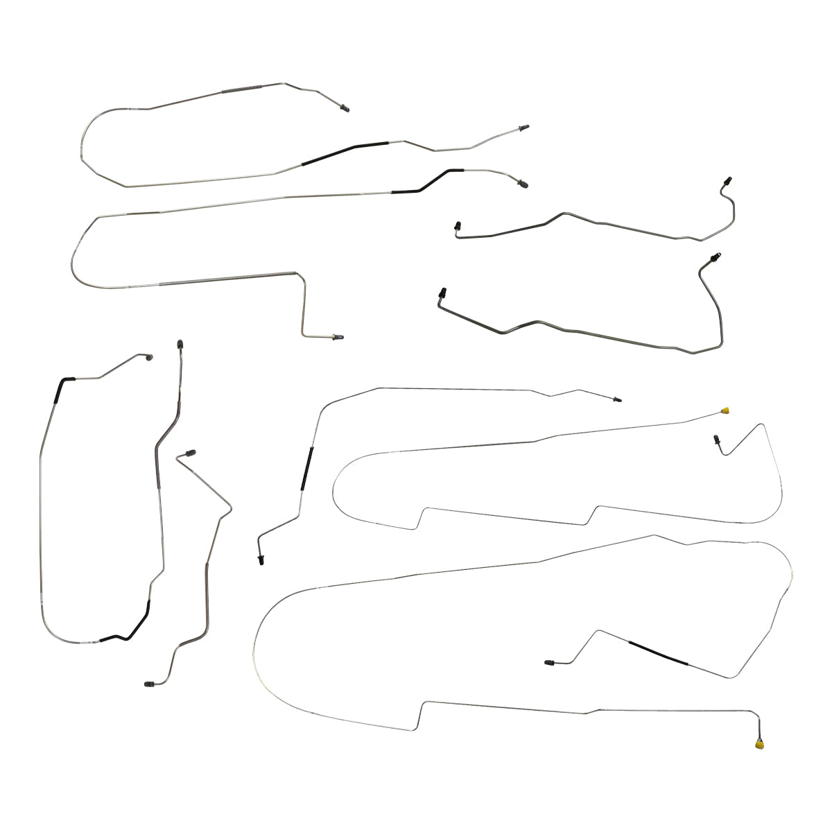 2000-05 Buick Park Avenue Four-Wheel Disc w/ABS Complete Brake Line Kit 10pc, OE Steel