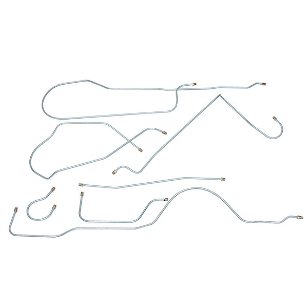 1941 Buick Series 60 Century & Series 70 Roadmaster, Manual Drum, Complete Brake Line Kit 5pc, OE Steel