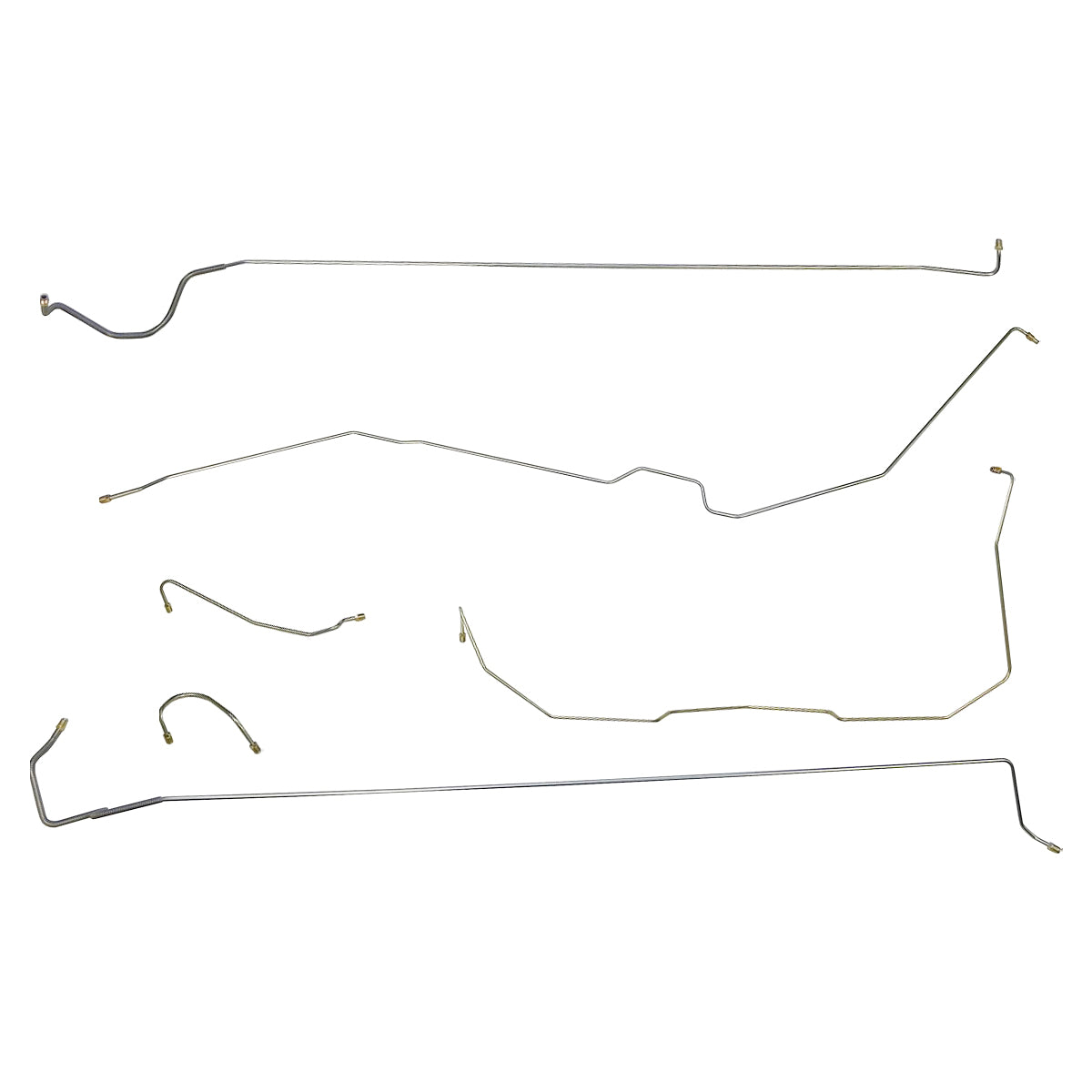 1950 Buick Super Special Series 40 50 (Only) Manual Brake Line Kit 6pc, OE Steel