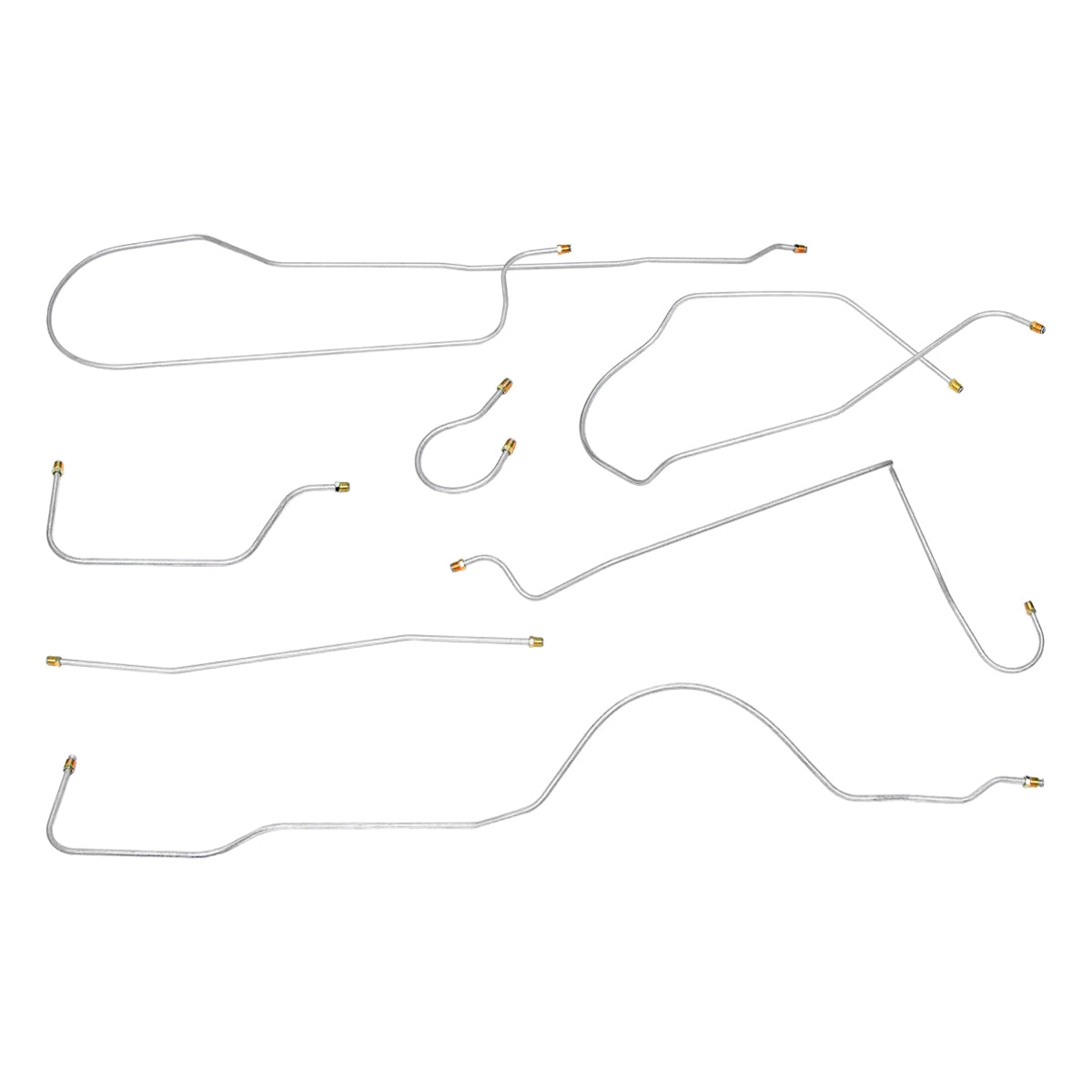 1958 Buick Special/Century Manual Brake Line Kit 6pc, Series 40 & 60 Only, OE Steel