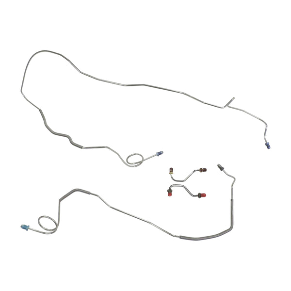 1991-94 Buick Roadmaster Power Disc Front Brake Line Kit 4pc, OE Steel