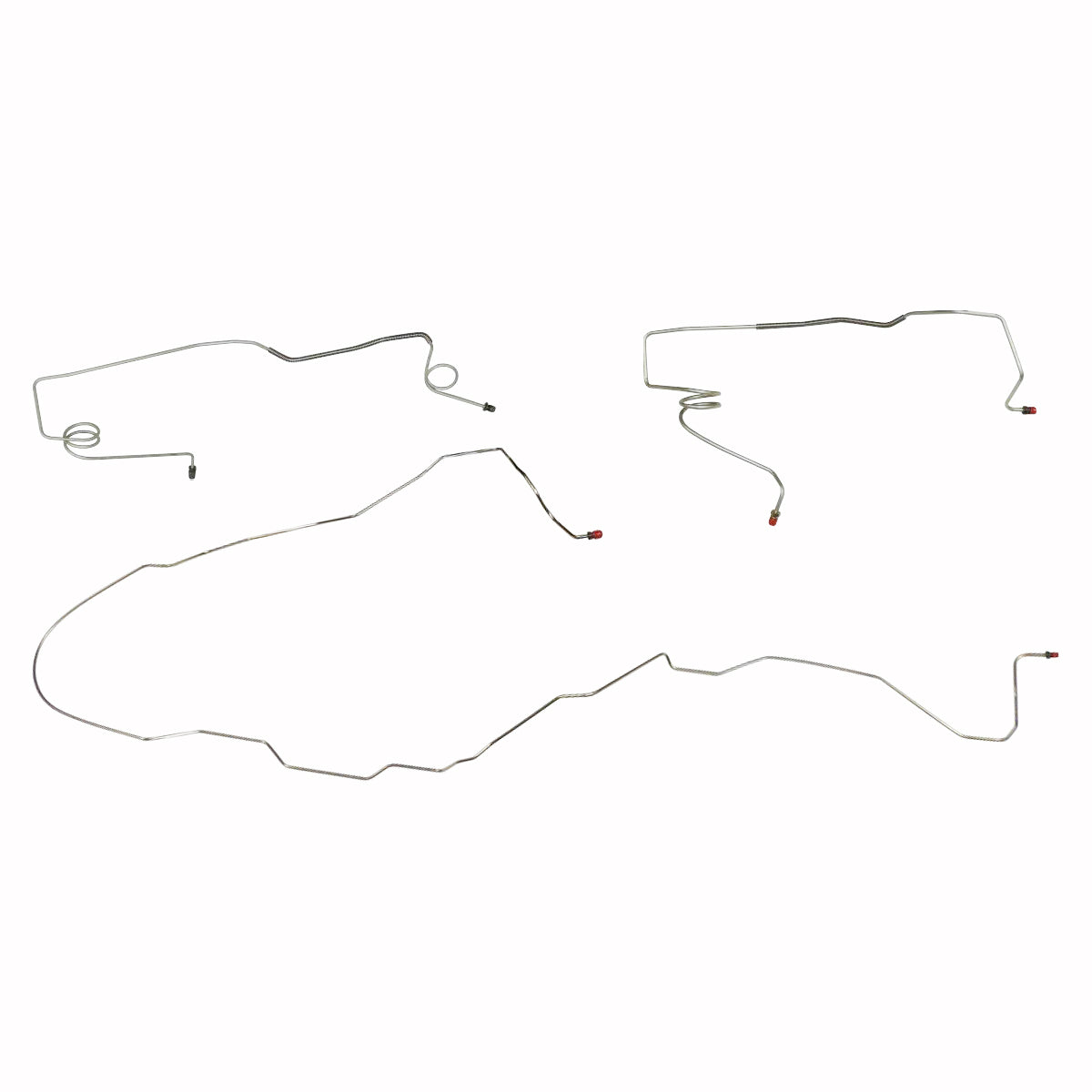 1991-1994 Buick Roadmaster Sedan Power Disc Mid Chassis Brake Line Kit 3pc  OE Steel