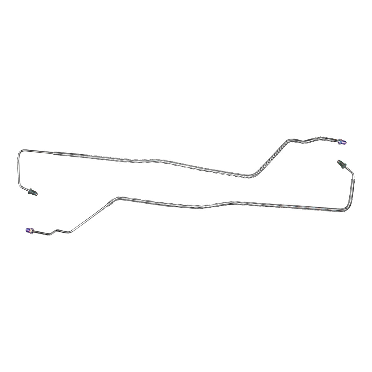 1994-96 Buick Roadmaster, Sedan, 4 Wheel Disc,  Rear Axle Brake Line Kit 2pc, OE Steel