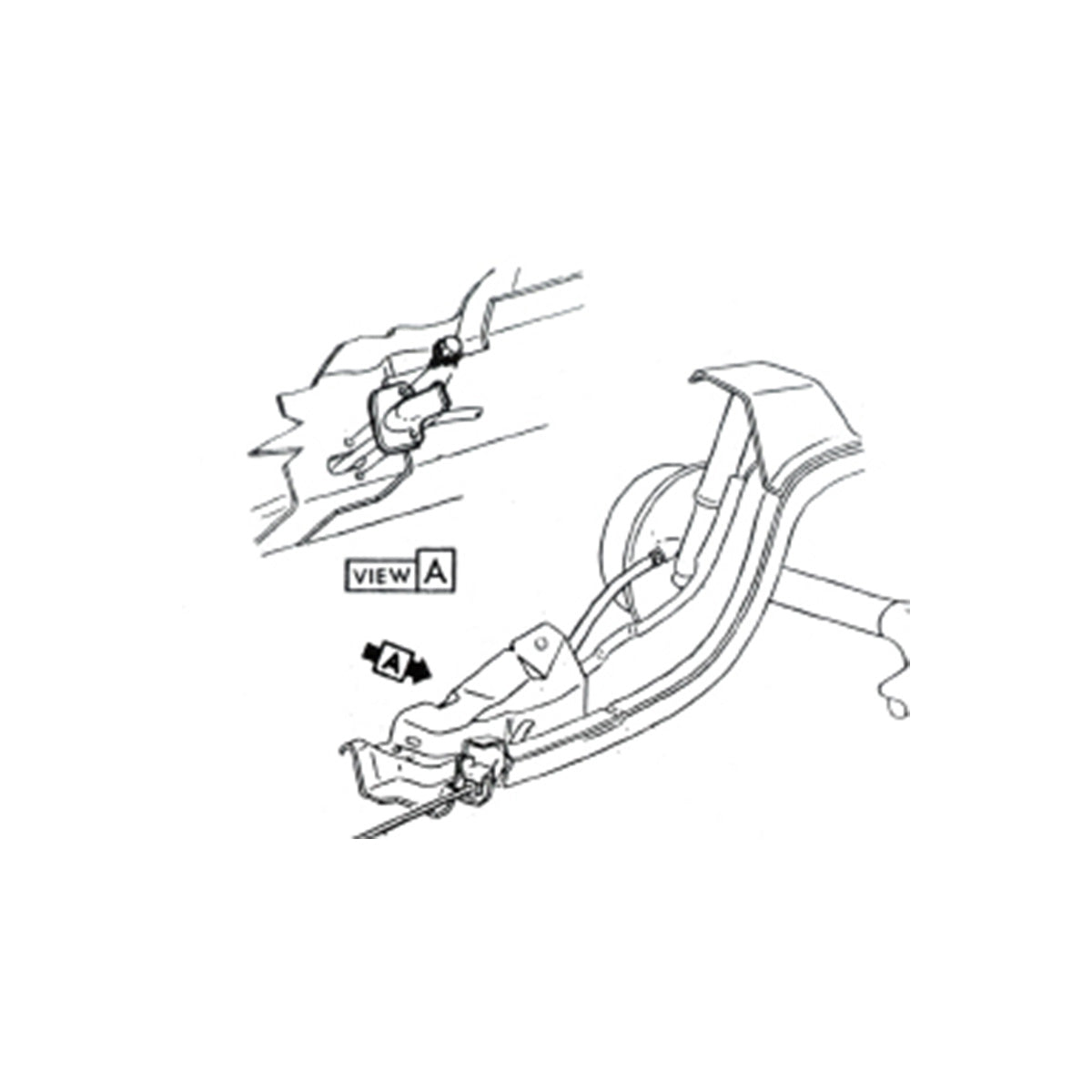 1970-81 GM F-body Rear Parking Brake Cable Retainers, 2pc