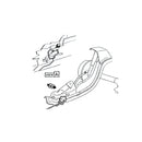 1970-81 GM F-body Rear Parking Brake Cable Retainers, 2pc