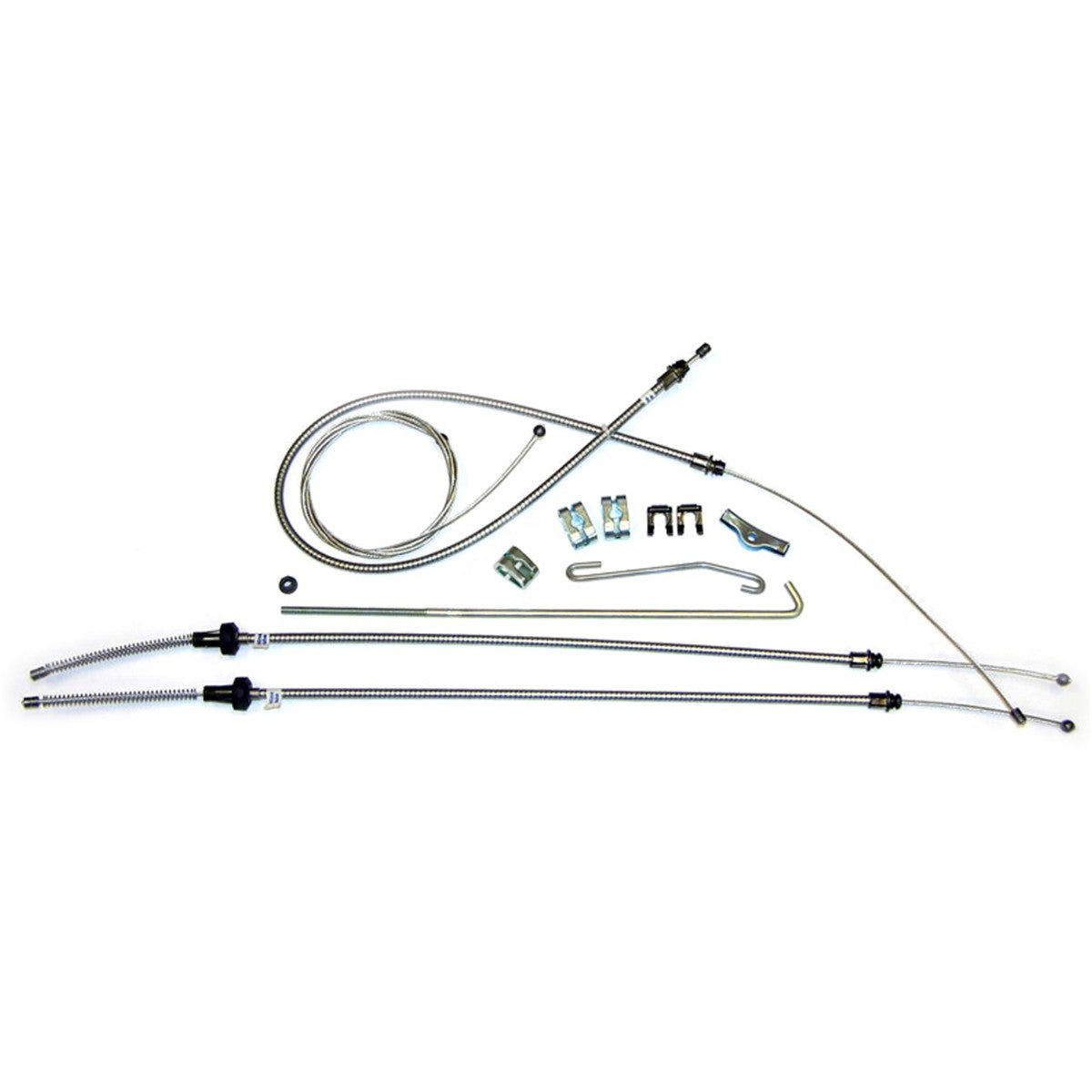 1971-72 B-Body Mopar Complete Parking Brake Cable Kit, OE Steel