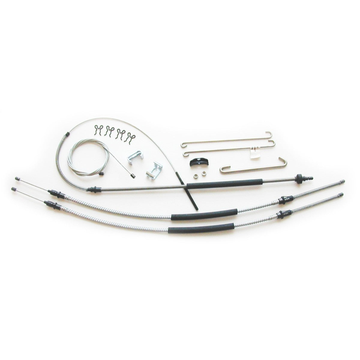 1973-77 Chevrolet Monte Carlo Chevelle Laguna T400 Complete Brake Cable Kit OE Steel