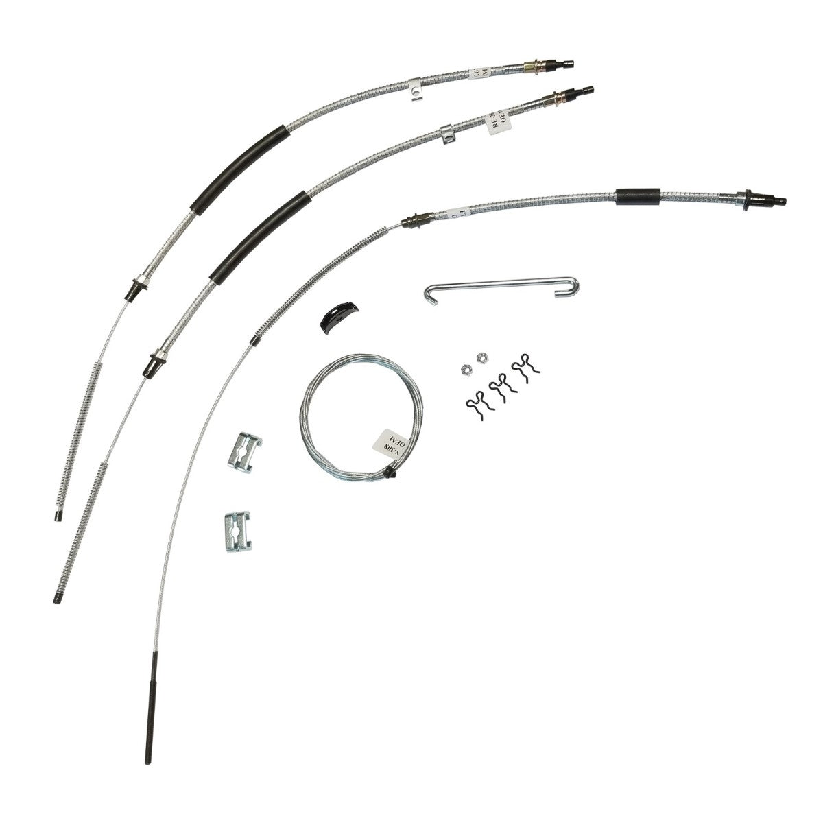 1965-66 Chevrolet Impala All Except T-400 Trans Complete Brake Cable Kit OE Steel