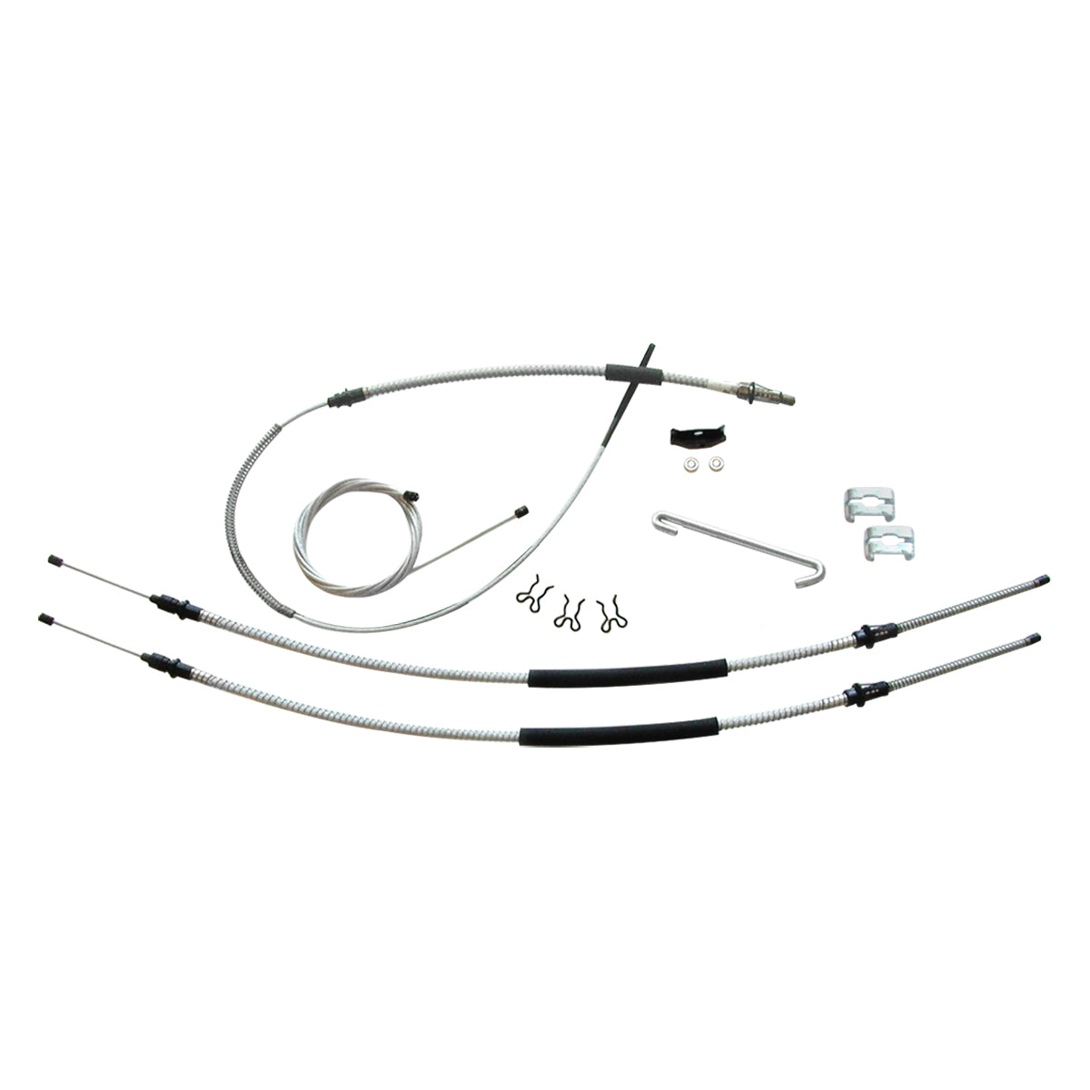 1971-76 Impala Entire Parking Brake Cable Kit, OE Steel