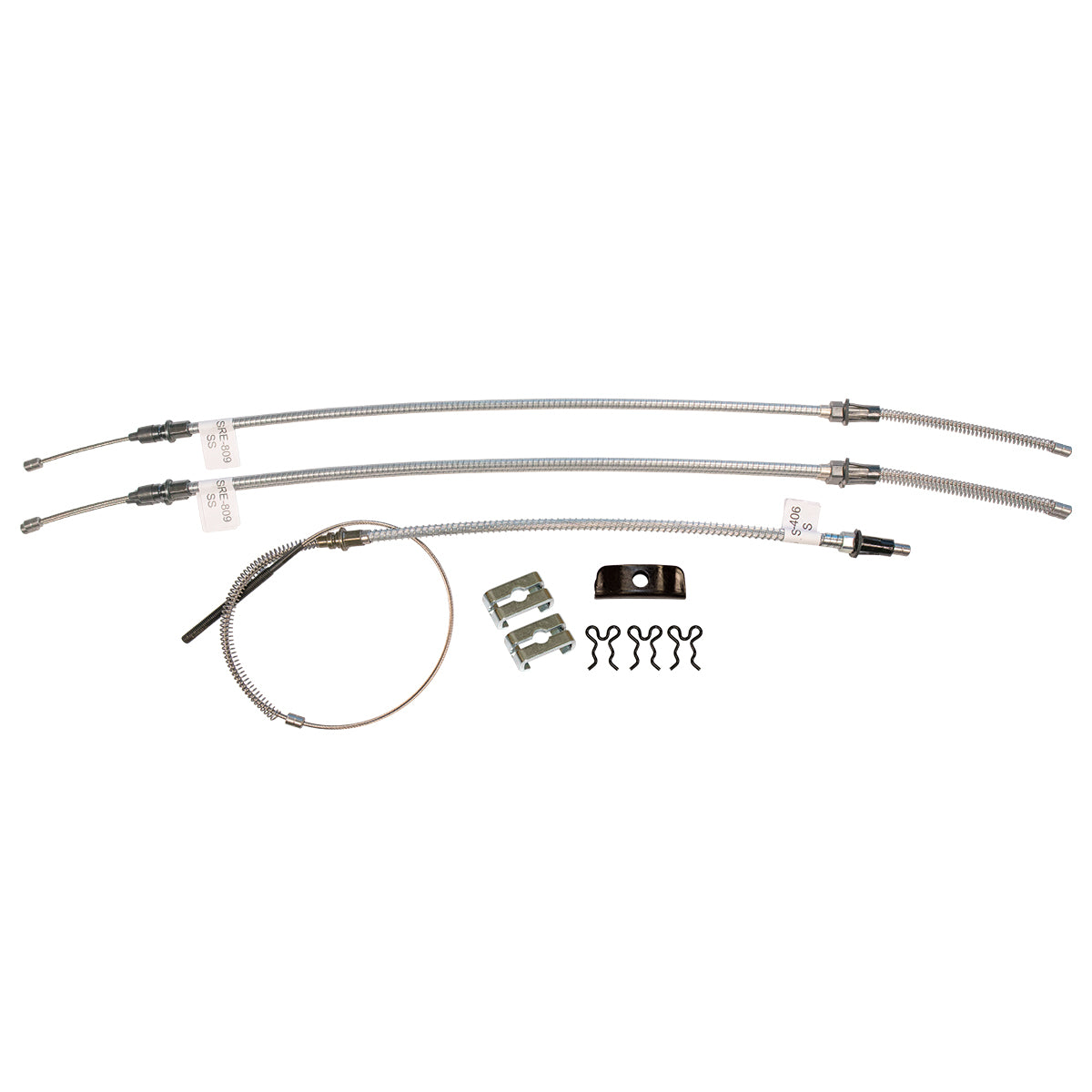 1968-70 Oldsmobile 98 Complete Parking Brake Cables Kit, OE Steel