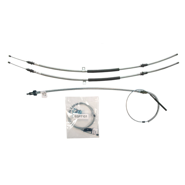 1971-72 Pontiac Grandville Boneville Complete Parking Brake Cable Kit, OE Steel