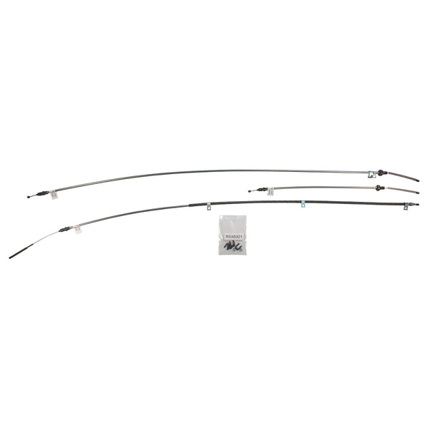 1968-70 AMC AMX Complete E-Brake Cable Kit, OE Steel