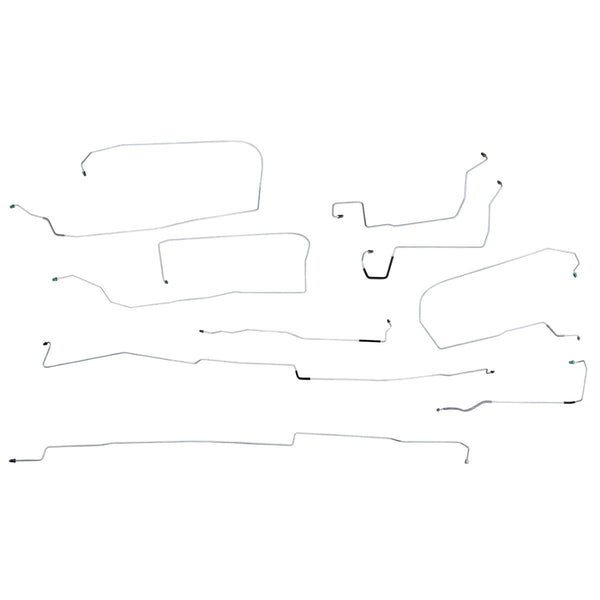 1996-99 Buick Riviera Four-Wheel Disc w/ABS Complete Brake Line Kit 9pc, OE Steel