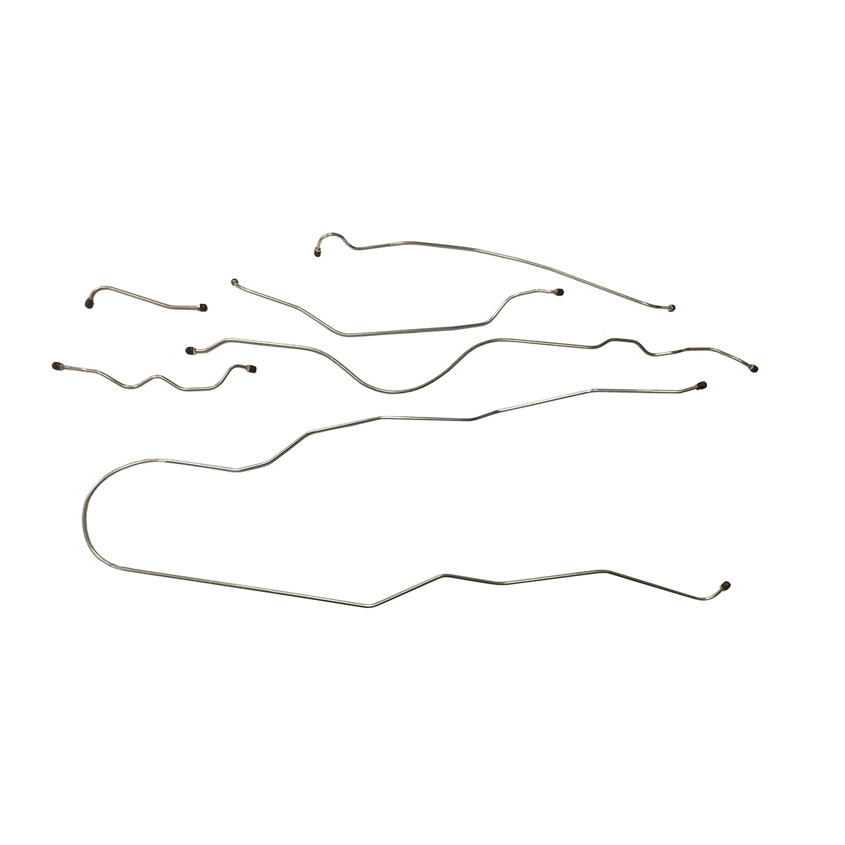 1946-47 Cadillac Series 62 129" WB Complete Brake Line Kit 6pc, OE Steel