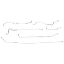 1952-53 Cadillac Series 62 126" WB Complete Brake Line Kit 6pc, OE Steel