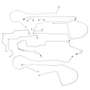 1992-00 Cadillac Eldorado w/ ABS Four-Wheel Disc Complete Brake Line Kit 11pc, OE Steel