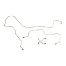 1995-1996 Cadillac Fleetwood Sedan, Power Disc Rear Drum Non Traction Control, Front Brake Line Kit, 4pc - OE Steel