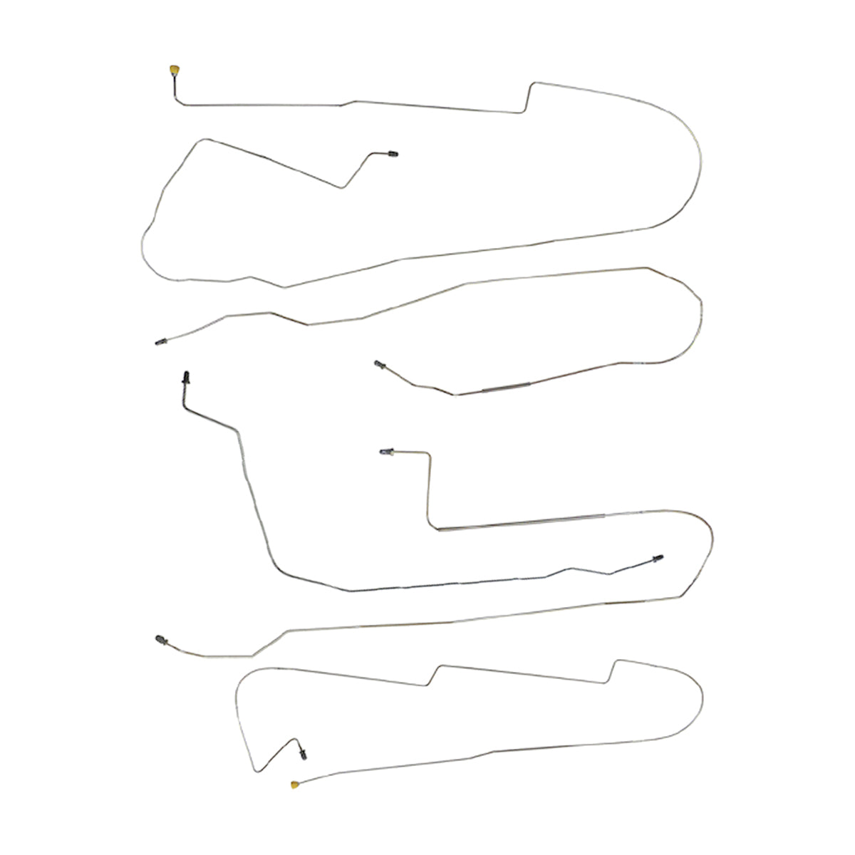 1998-04 Cadillac SeVille Four-Wheel Disc w/ ABS Intermediate Brake Line Kit 5pc, OE Steel