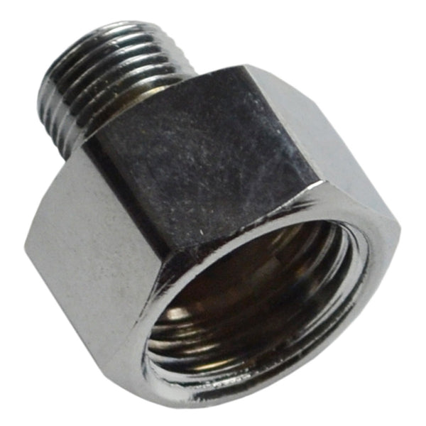 Line Adapter - Male 1/8 NPT to Female 5/8-18, Chrome