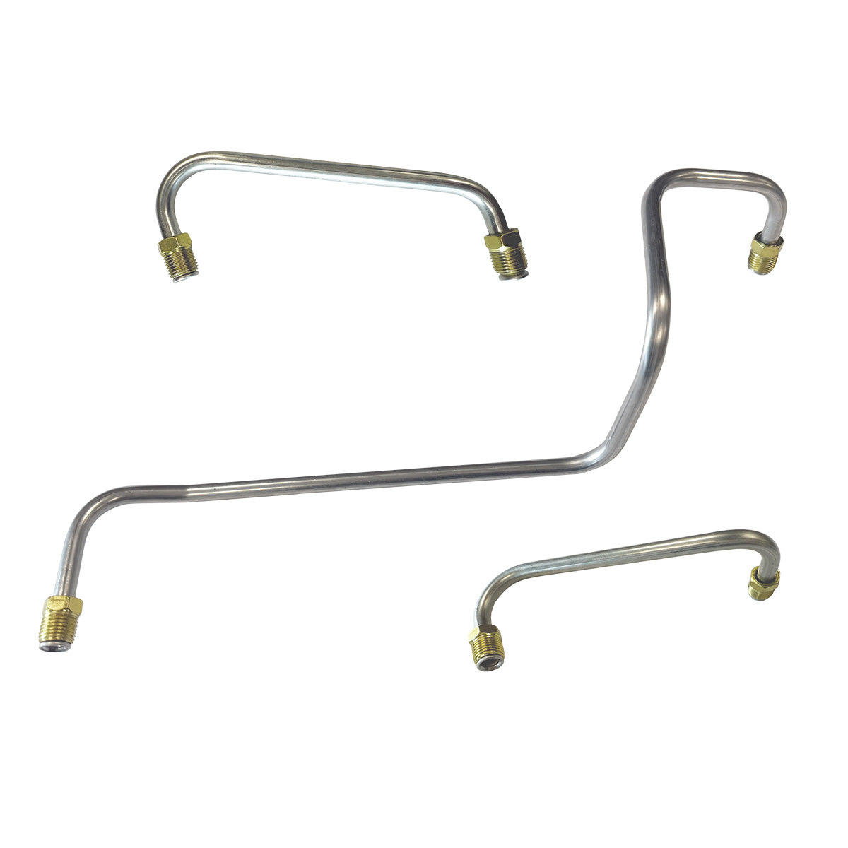 1960-61 Cadillac de ville Eldorado 129.5" WB 390CID 3-2bbl Pump to Carb Lines 3pc, OE Steel